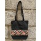 Bolso tote negro zig zag
