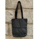Bolso tote mostaza print azul