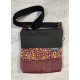 Bolso mini granate flores