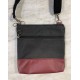 Bolso mini granate flores