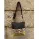Bolso mini mostaza diamante
