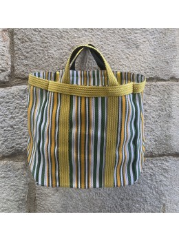 Bolso de mano amarillo verde