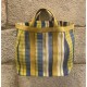 Bolso de mano amarillo azul