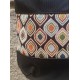 Bolso món negro rombos