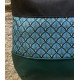 Bolso món verde print azul