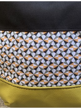 Bolso món mostaza abstract