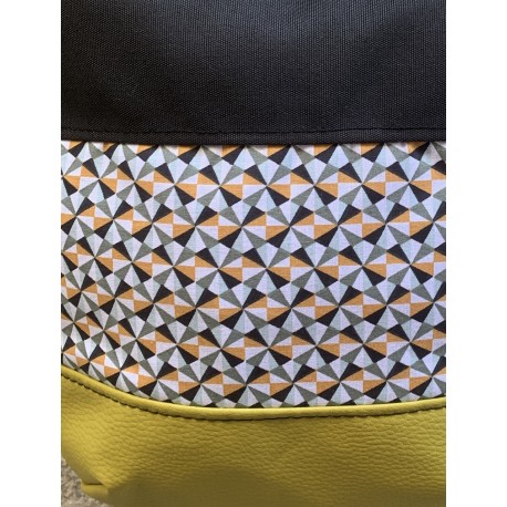 Bolso món mostaza abstract
