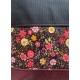 Mochila típica granate flores