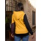 Dessuadora unisex caputxa mostassa