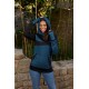 Sudadera unisex capucha azul