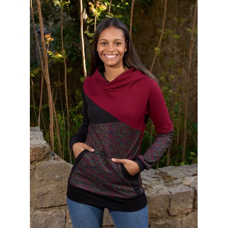 Dessuadora unisex caputxa grana