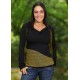 Camiseta viscosa zigzag amarilla