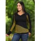 Camiseta viscosa zigzag amarilla