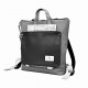 Mochila cuadrada book holder espiga negra