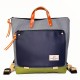 Mochila cuadrada book holder espiga azul