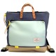 Mochila cuadrada book holder azul