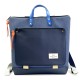 Mochila cuadrada book holder azul marino