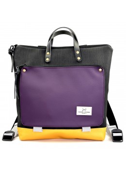 Mochila cuadrada book holder morada