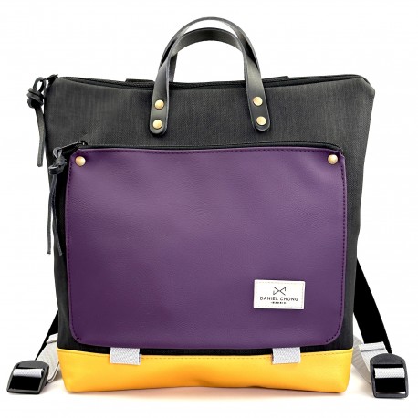 Mochila cuadrada book holder morada