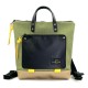 Mochila mini cuadrada holder book caqui