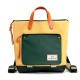 Mochila mini cuadrada holder book mostaza