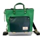 Mochila mini cuadrada holder book verde