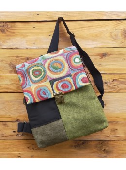 Mochila caqui combi