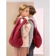 Bolso motxilla grana