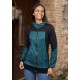 Chaqueta unisex capucha azul