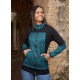 Chaqueta unisex capucha azul