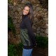Dessuadora unisex coll cremallera verda
