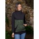 Dessuadora unisex coll cremallera verda