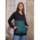 Dessuadora unisex coll cremallera blava