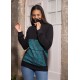 Dessuadora unisex coll cremallera blava