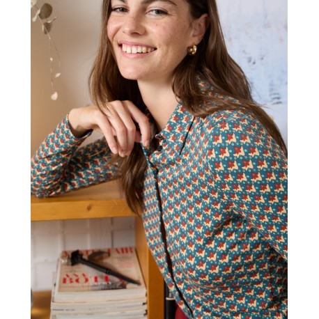 Camisa elástica micro verde