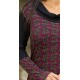 Camiseta viscosa SIN pieza print oliva