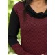 Camiseta viscosa SENSE peça zigzag vermella