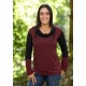 Camiseta viscosa SENSE peça zigzag vermella