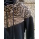 Chaqueta nur zebra crudo