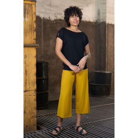 Pantalones 3/4 pana gris