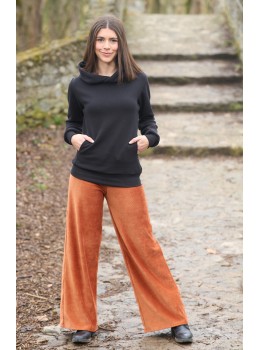 Pantalones largos pana teja