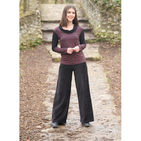 Pantalones largos pana negros