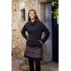 Faldilla càlida doble abstarct oliva