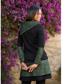 Faldilla càlida doble print verd oliva