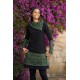 Falda cálida doble print verde oliva
