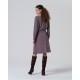 Faldilla print gris burdeus