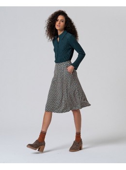 Falda micro verde
