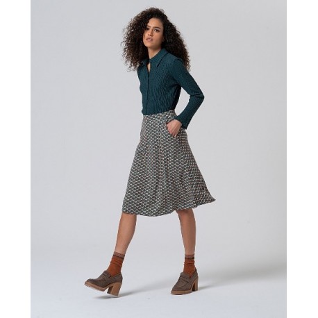 Falda micro verde
