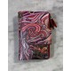 Cartera piel print roja