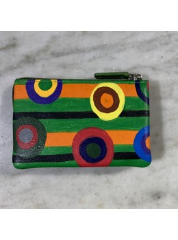 Monedero círculos verde